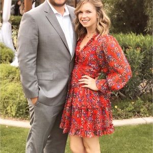 Red Selfie Leslie Floral Dress